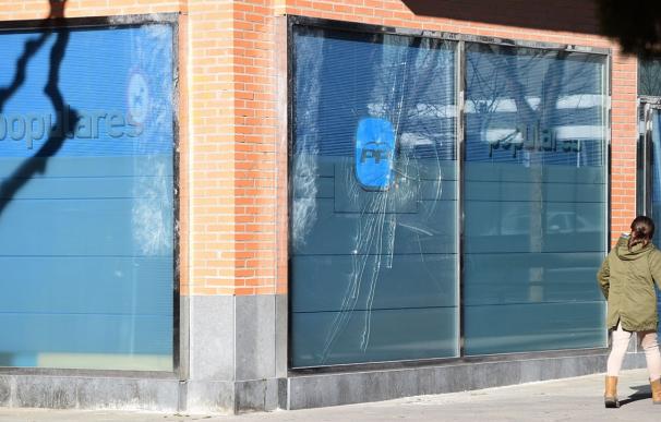 El PP denuncia un ataque "premeditado y planificado" contra su sede provincial del Alto Aragón