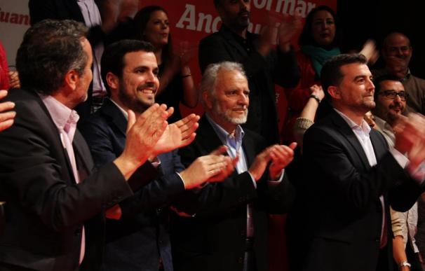 Anguita pide el voto para IU, que "tiene que tender la mano" a Podemos, Equo y sindicatos tras las elecciones