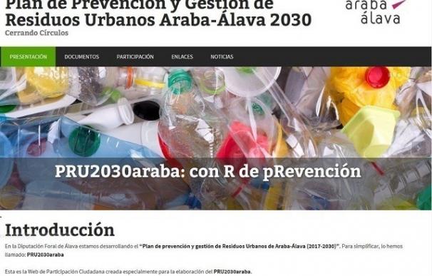 Diputación invita a los alaveses a hacer sus aportaciones al nuevo Plan de Prevención de Residuos