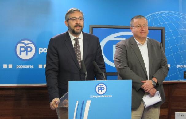 PP regional cree que el PSOE está "retorciendo" la voluntad de los murcianos y está convencido de que Cs "estará a la