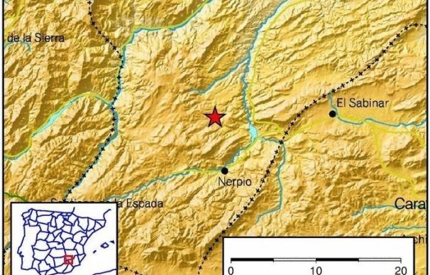Registrado un terremoto de magnitud 2,6 en Nerpio (Albacete)