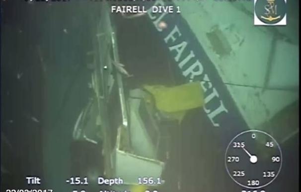 Imagen el Fairell en el fondo del Mediterráneo, a 3 millas del puerto de Barcelona