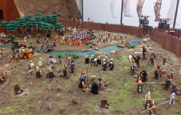 Una exposición muestra los episodios de Numancia a través de una maqueta con 1.500 playmobil
