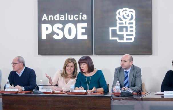 Apoyo unánime de Ejecutiva y secretarios provinciales del PSOE-A a Díaz en su decisión de optar a las primarias
