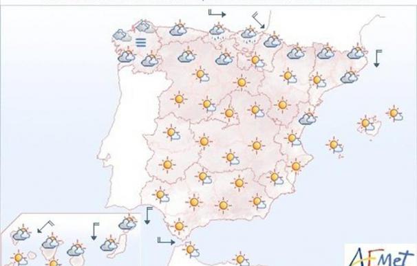 Temperaturas altas en Albacete, Murcia y sur de Alicante