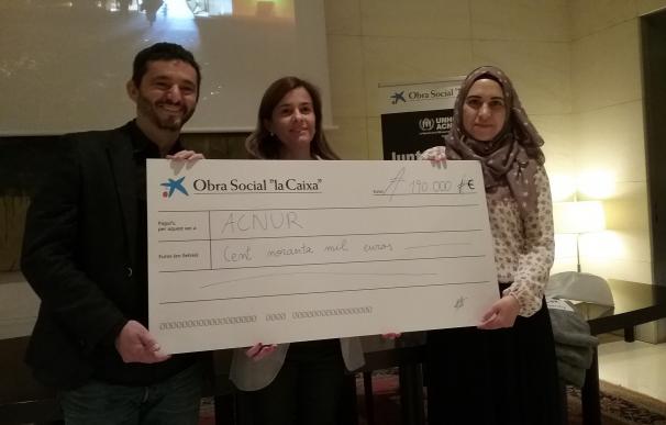Una campaña solidaria de La Caixa recauda 190.000 euros para ayudar a refugiados con Acnur