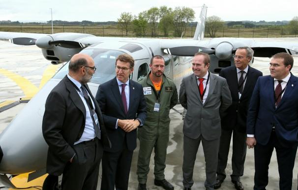 Feijóo avanza que la base de aviones no tripulados de Rozas (Castro de Rei) entrará en funcionamiento en septiembre