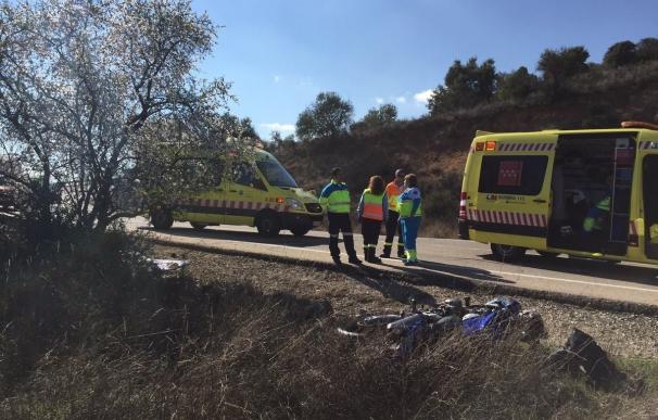 Muere un motorista de 41 años al chocar contra un árbol en Villar del Olmo