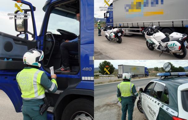 La Guardia Civil intercepta al conductor de un vehículo articulado de 26 toneladas conduciendo drogado