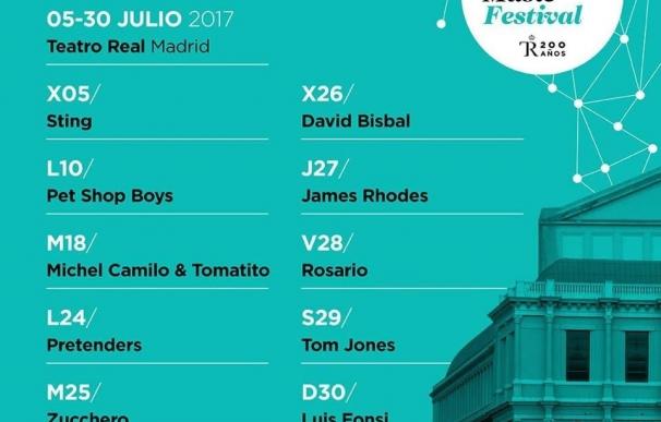 Sting, Pet Shop Boys, Tom Jones, David Bisbal, Rosario y Luis Fonsi, en julio en el Teatro Real de Madrid