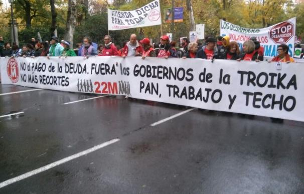 Dirigentes de IU, Podemos y Equo llaman a "tomar la calle" este sábado en las Marchas de la Dignidad