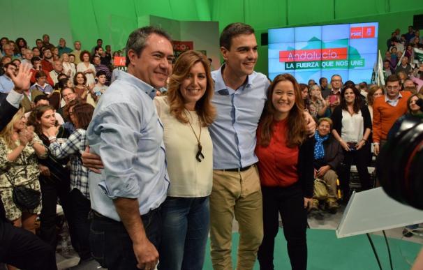 Díaz no tiene "miedo" a nada porque cuenta con andaluces y dice que a esta tierra no la "para ni Rajoy ni nadie"