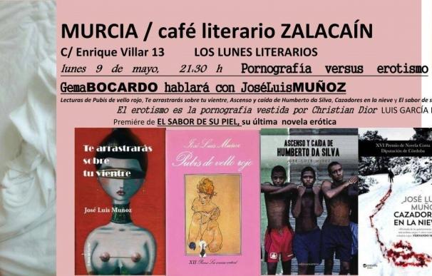 José Luis Muñoz ofrece un recital de fragmentos de sus novelas eróticas este lunes en el Café Zalacaín