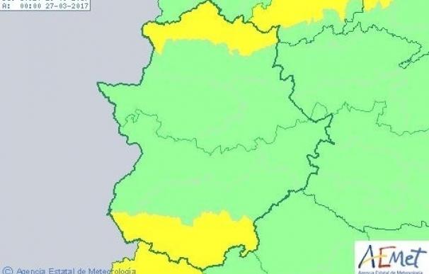 El norte y el sur de Extremadura estarán en riesgo por vientos este domingo