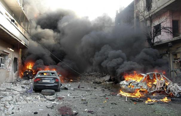 Al menos 21 muertos en un doble atentado en la ciudad siria de Homs