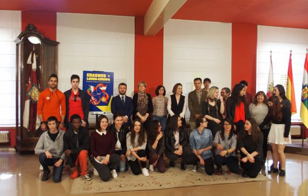Gamarra asegura que el programa 'Erasmus +' "contribuye a la internacionalización de Logroño"