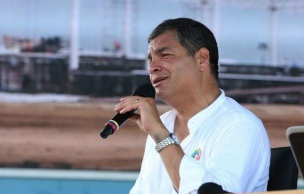 Correa denuncia "un golpe blando" de la oposición ante la huelga convocada para el 13 de agosto