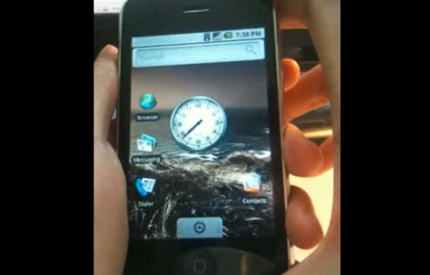El sistema operativo Android funcionando en un iPhone 3G