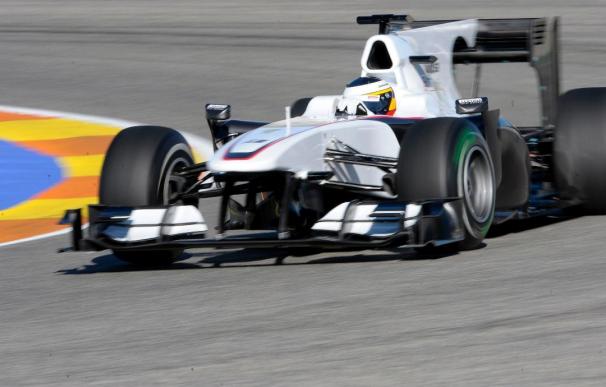 Massa (Ferrari), el más rápido por la mañana en Cheste, seguido por De la Rosa (Sauber)