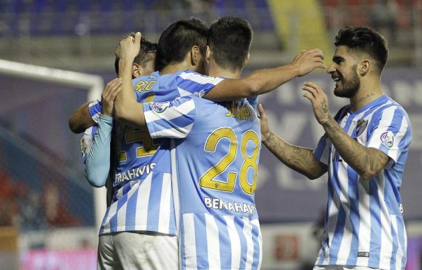 El Málaga jugará por segunda vez en su historia los cuartos de final de la Copa