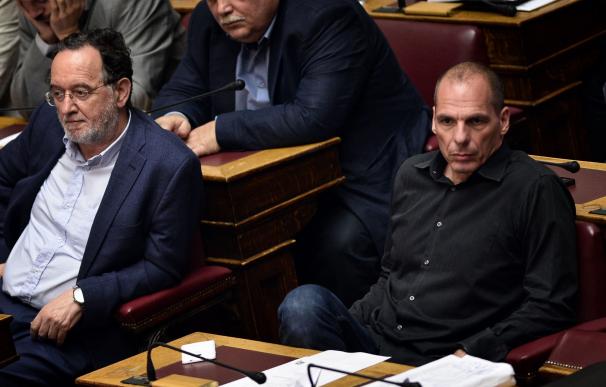 Yanis Varoufakis en el parlamento griego