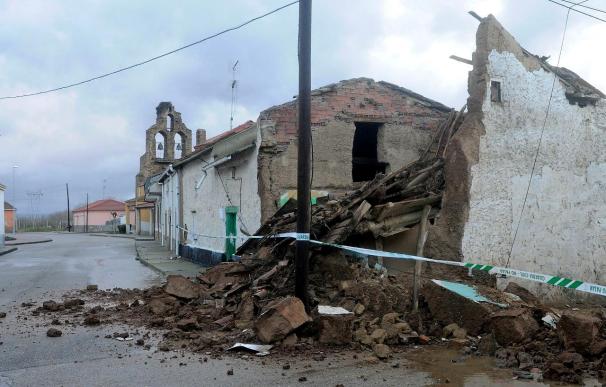 Una mujer resulta herida por el derrumbe parcial de una casa en León