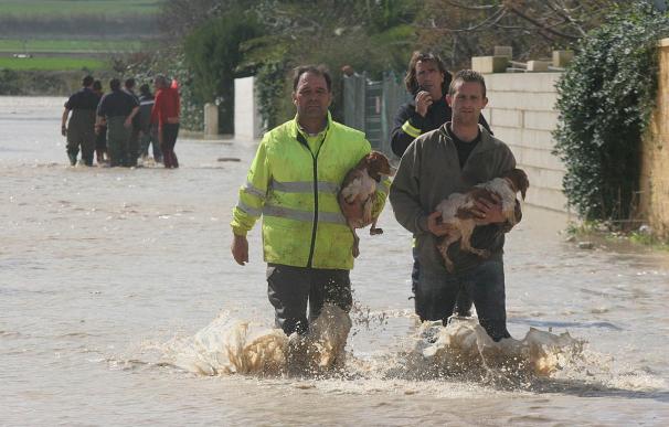 Unas 250 viviendas han sido desalojadas en Córdoba a causa de la lluvia