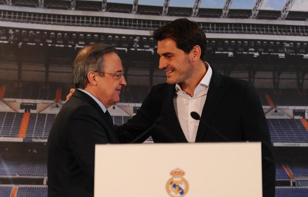 Florentino elogió a Casillas en rueda de prensa.