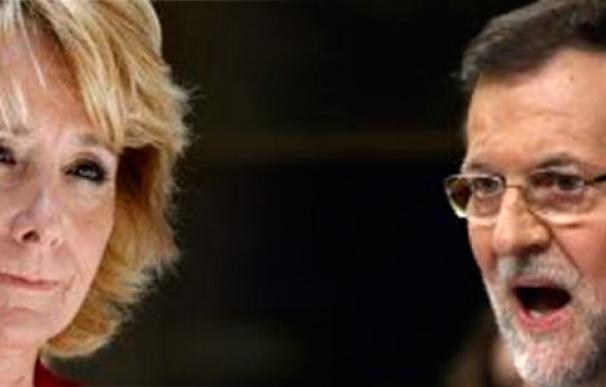 Aguirre y Rajoy, siempre en tensión.