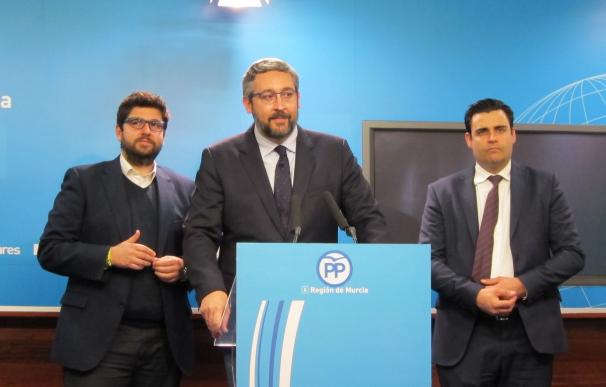 PP de Murcia pide a Cs que espere a que se pronuncie la Justicia y cree que no hay motivos para una moción de censura