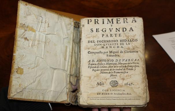 Un particular dona al Ayuntamiento de La Palma del Condado una edición de 'El Quijote' de 1647