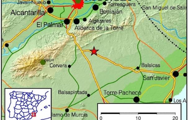 Un terremoto de 2,3 grados se deja sentir en Murcia, sin daños