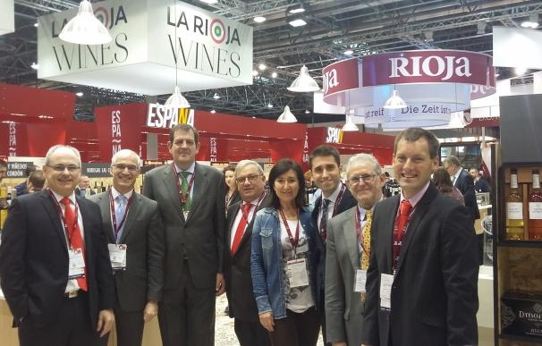 La participación de La Rioja en ProWein arranca en Düsseldorf con gran afluencia de público y expectativas de negocio