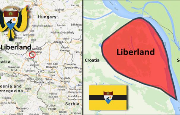 Mapa de Liberland.