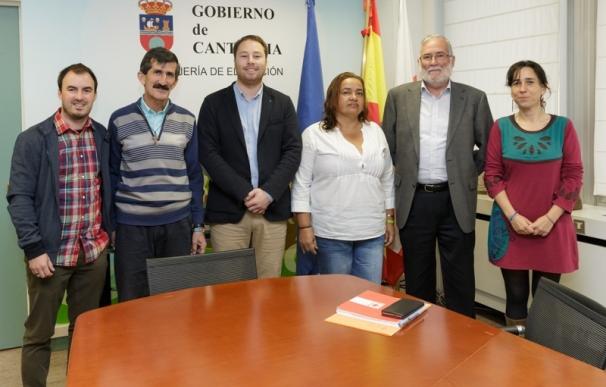 Una delegación colombiana de las Brigadas Internacionales de Paz se reúne con Ramón Ruiz