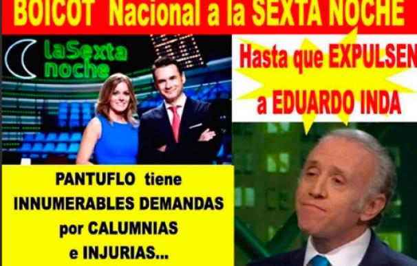 Las redes se movilizan para pedir La Sexta Noche vete a Eduardo Inda