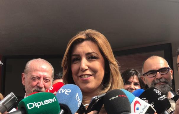 Susana Díaz insiste en que el día 26 será cuando hablará del PSOE