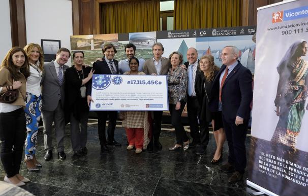 Los administradores de fincas cántabros donan 17.100 euros a la Fundación Vicente Ferrer