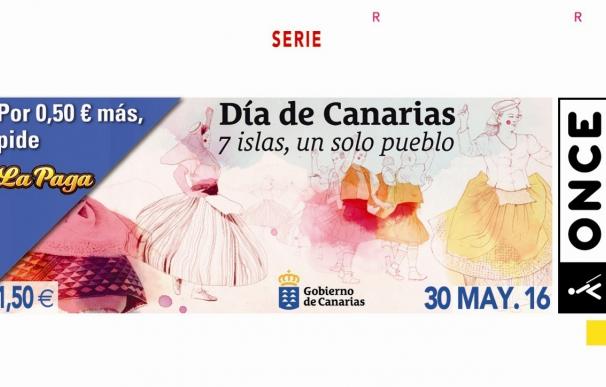 Unos 5,5 millones de cupones de la ONCE llevarán este 30 de mayo el Día de Canarias a toda España