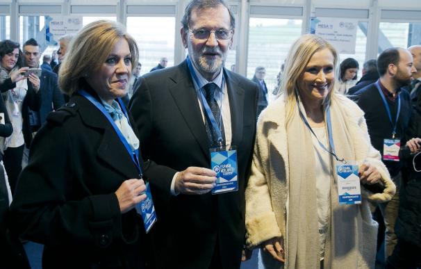 Cifuentes se rodea de Rajoy, Cospedal, Santamaría y varios barones en su llegada a la presidencia del PP de Madrid