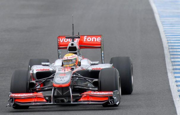 Hamilton, el más rápido en último test de Jerez y De la Rosa acaba octavo