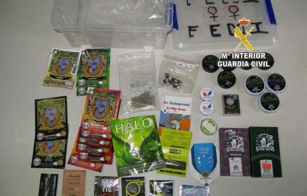 Detienen a un joven por el supuesto robo de 600 semillas de cannabis y dinero en metálico en un comercio de Sanxenxo