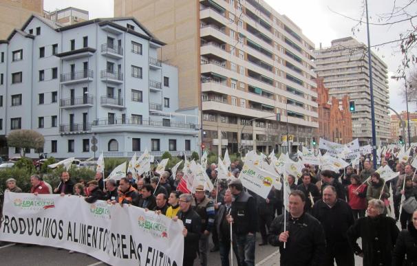 Movilización agroganadera en Valladolid para reclamar a la Junta medidas efectivas para el desarrollo de los pueblos