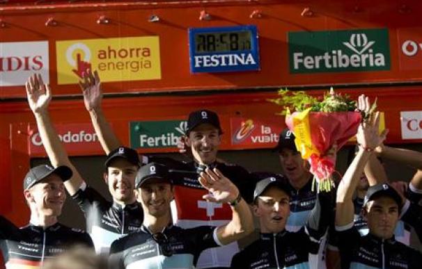 El equipo Leopard Trek gana la contrarreloj en la Vuelta