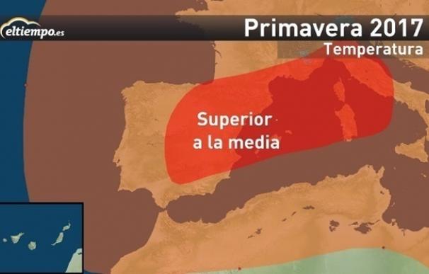 La primavera será "más cálida y más seca" en España por la posición del anticiclón de las Azores, según Eltiempo.es