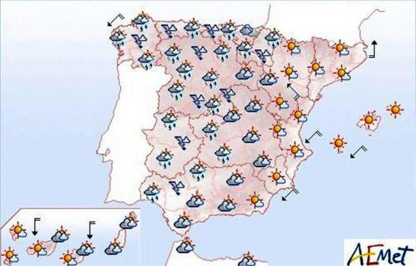 Temperaturas significativamente altas en la mitad este peninsular y Baleares