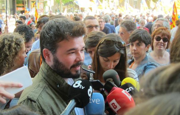 Rufián (ERC): "No pediremos permiso nunca más al Estado español"