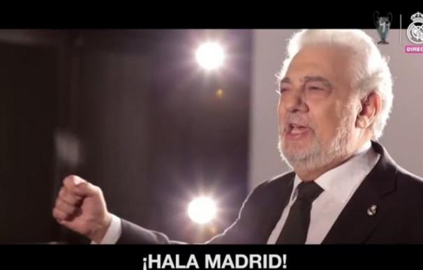 El Madrid presentó la nueva versión del himno de la Décima con Plácido Domingo
