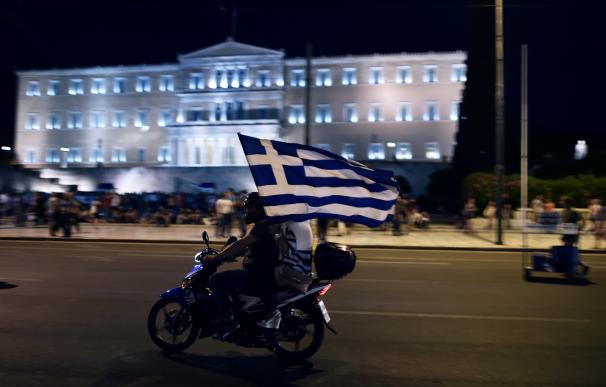 Celebración de la victoria del 'no' en Grecia