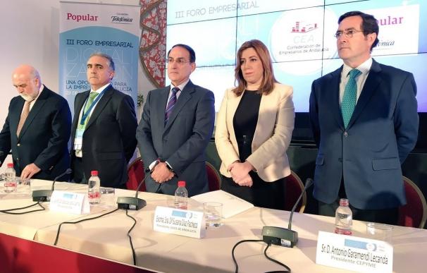 Díaz destaca la "gran ventana de oportunidades" para el crecimiento de Andalucía con la economía digital